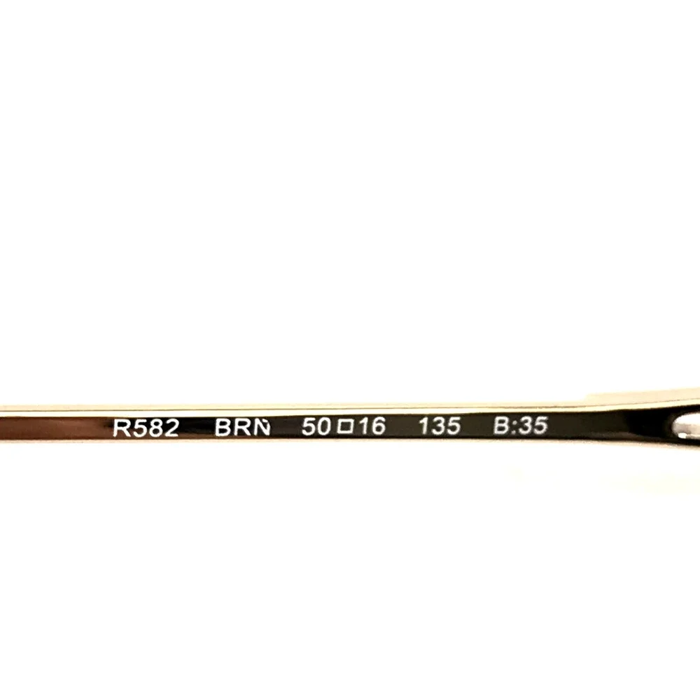 Tura Petite Eyeglasses Frames R582 BRN Brown Gold Cat Eye Wire Rim 50-16-135